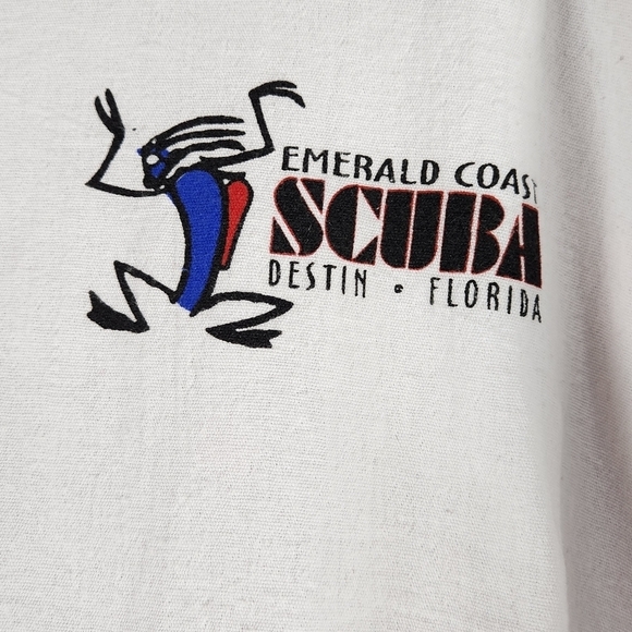 Vintage Authentic Cotton Seed Products Emerald Coast Scuba Destin FL Jacket SZ M - Picture 7 of 8